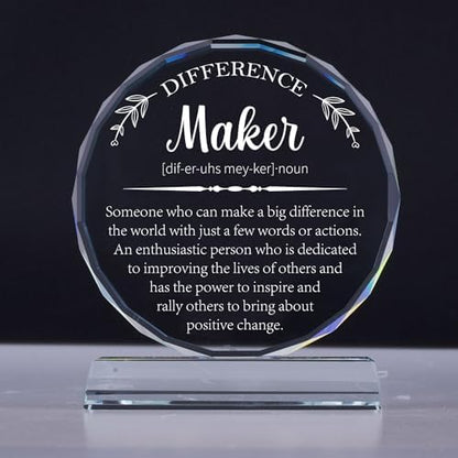 Uniquilling Thank You Gifts, Appreciation Award Crystal Plaque Box