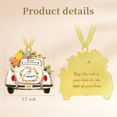 Sereney Engagement Gifts for Couples, Engagement Christmas Ornament
