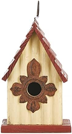 Glitzhome Bird Houses for Outside, Wooden Bird House Hanging Garden