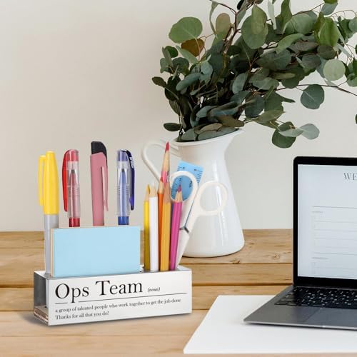 Ops Team Appreciation Gift Stainless Steel Desk Organizer Note Pad