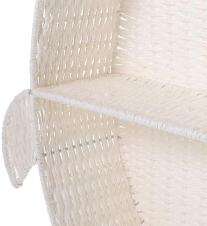 UKCOCO Woven Wall Hanging Shelf Storage Basket Rack for Keys Essential