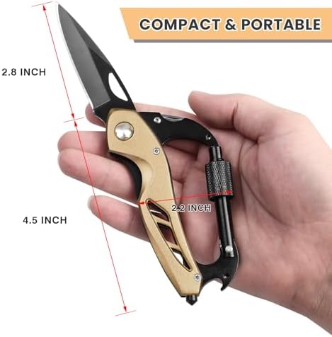 FUNBRO Multitool knife, Gift for Men (Gold)