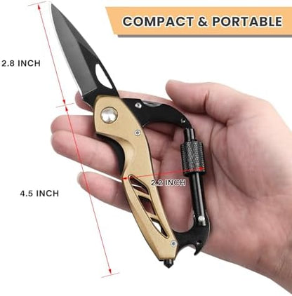 FUNBRO Multitool knife, Gift for Men (Gold)