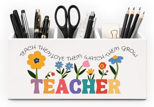 Teacher Appreciation Gifts Pencil Pen Holder for Women Desk