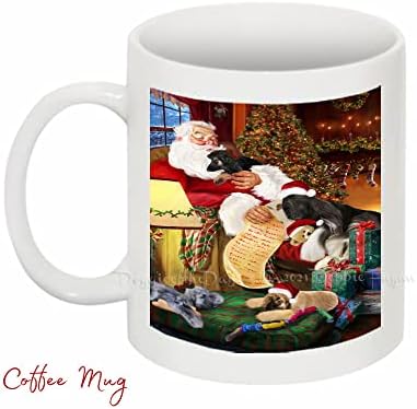 The Ultimate Dog Lover Christmas Basket Santa Sleeping with Afghan