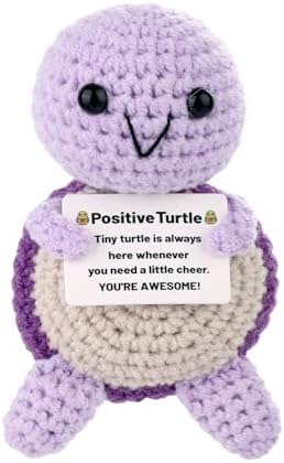 TOYMIS Turtle, Mini Knitted Turtle Funny Handmade Animals with