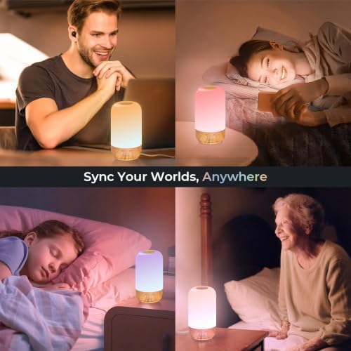 Tikkitouch Long Distance Touch Lamps Set of 2, Gifts for Couples &