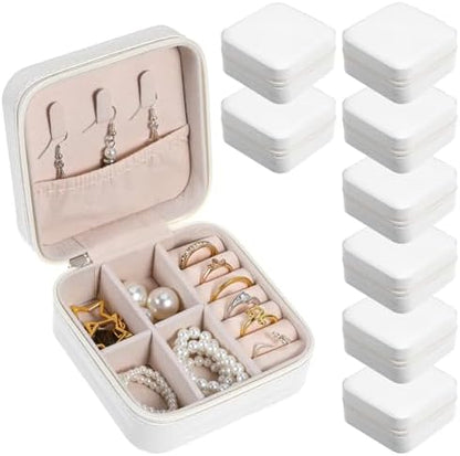8 Pack Travel Jewelry Case Small Travel Jewelry Box Bridesmaid Gifts