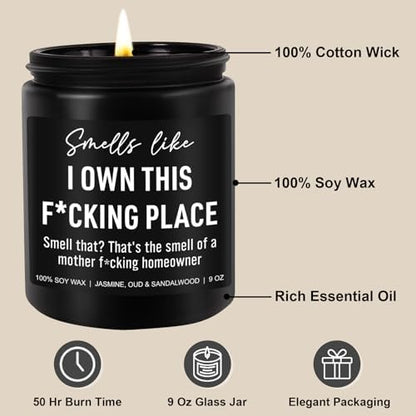 Younift Funny Scented Candle, House Warming Gifts New Home