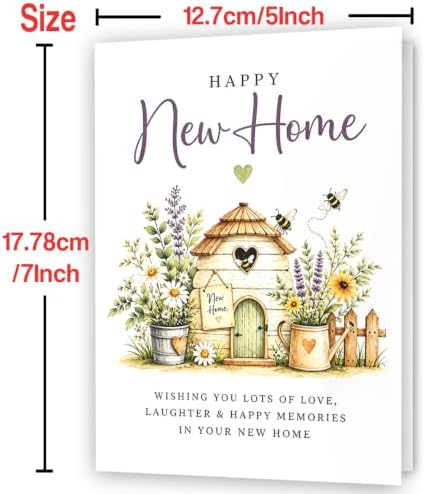 Hongshan New Home Card,Housewarming Gifts Congrats Card for New