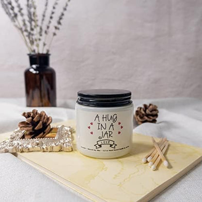 A Hug in a Jar - Lavender Scented Candles: Love & Thinking of You