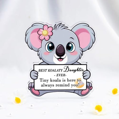 isiyu Daughter Gifts from Mom Dad Koala Gifts for Girls Decor Sign