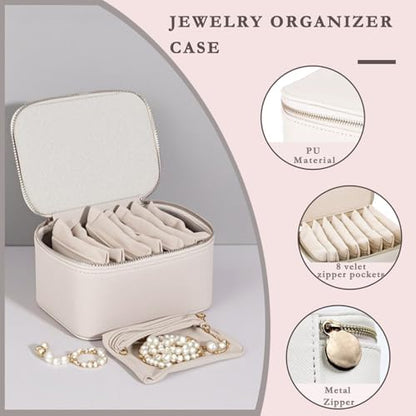 Jewelry Box Organizer for Women,Small Travel Jewelry Case,Mini Travel