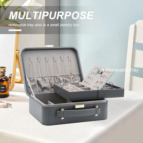 Travel Jewelry Case Large Jewelry Box Jewelry Travel Organizer Jewelry