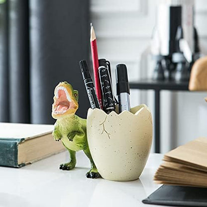 Dinosaur Pencil & Pen Holder for Desk, Kids Toothbrush Holder