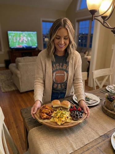 American Football Charcuterie Board 16X9.5 Inch, Game Day Hosting Tray