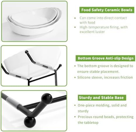 Ceramic Fruit Bowl for Kitchen Counter - 3 Tier Modern Fruit Basket