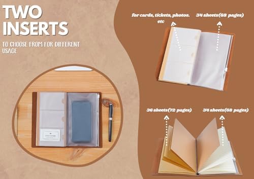 InnoBeta Coffee gifts Leather Journal Notebook with Pen, for Coffee