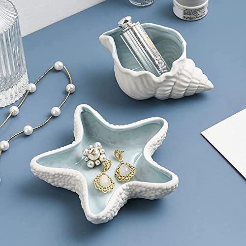 Starfish Ceramic Jewelry Dish Tray, Ring Holder and Trinket Tray for