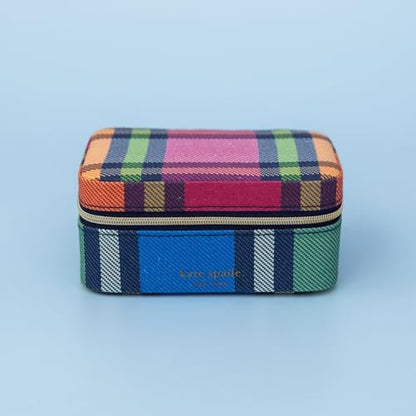 kate spade new york Travel Jewelry Case, Grand Plaid Duo