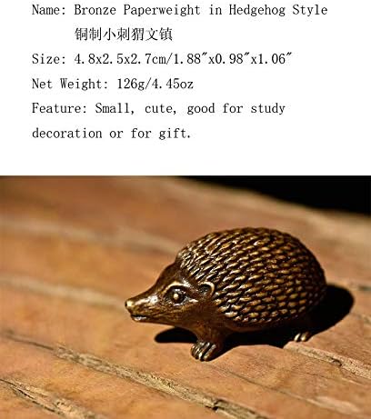 Easyou Bronze Paperweight in Hedgehog Style Paper Weight Oriental