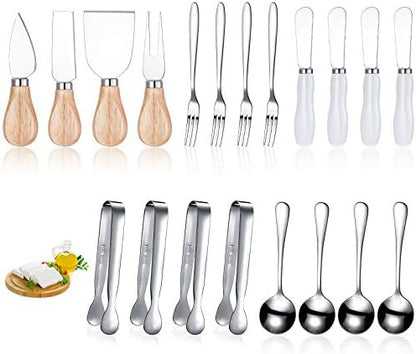 20 Pcs Charcuterie Board Accessories Cheese Butter Knife Set