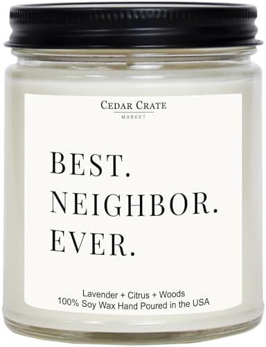 Neighbor Ever Scented Candle - Housewarming Gifts New Home Women, Men