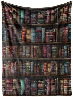 Huglanket Book Lovers Gifts, Throw Blanket for Bookish, 50" x 65"