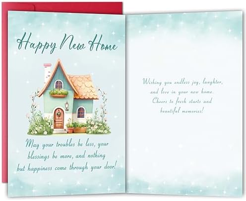 Funny House warming Card Gifts for Him Her, New Home Card, Happy New