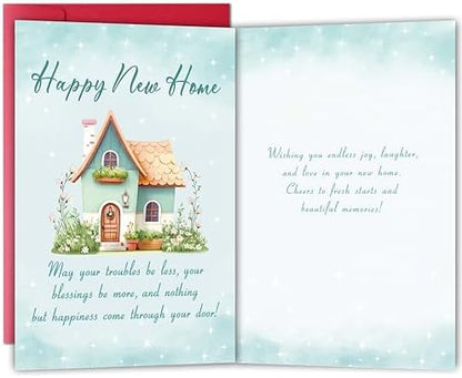 Funny House warming Card Gifts for Him Her, New Home Card, Happy New