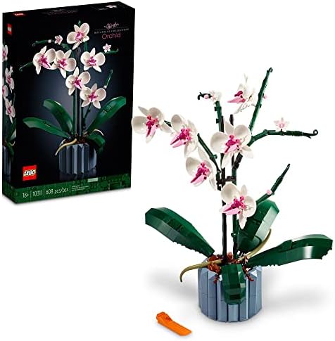 LEGO Botanicals Orchid - Artificial, Fake Indoor Flowers Building Set