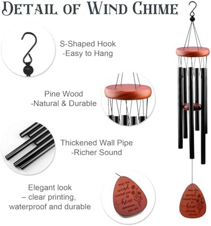 Thank You Gifts for Women & Men, 25.5" Wind Chimes Thank You Gifts