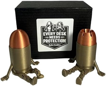 LBH MARKET Bullet Buddies Desk Decor (2 Pack) – Funny Gift for Gun