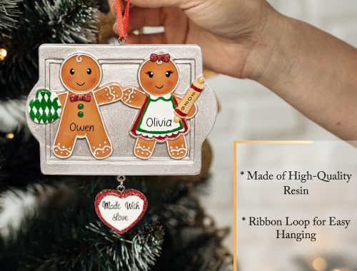 Personalized Made with Love Couple Christmas Ornament 2026