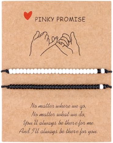 SUMMER LOVE Best Friend Bracelets Couples Bracelets for 2 Matching Yin