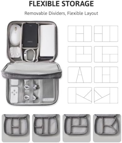 OrgaWise Electronics Travel Organizer, Three-Layer Tech Case
