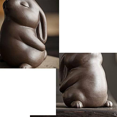 Mini Rabbit Tea Pet - Ceramics Cute Rabbit Kungfu Tea Tray Desk