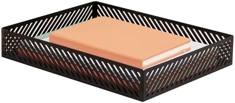 Mind Reader Metal Letter Size Paper Tray, Desktop Document Organizer