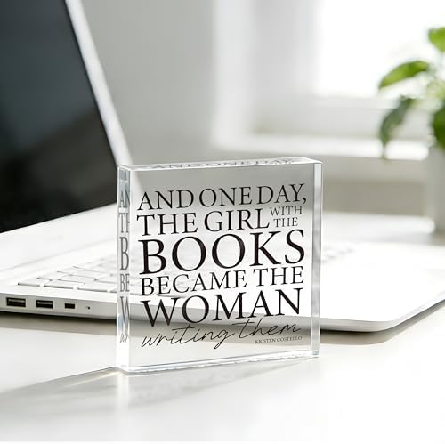Writer Gifts for Women, Writing Decor for Desk, Shelf