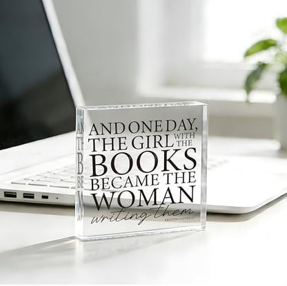 Writer Gifts for Women, Writing Decor for Desk, Shelf