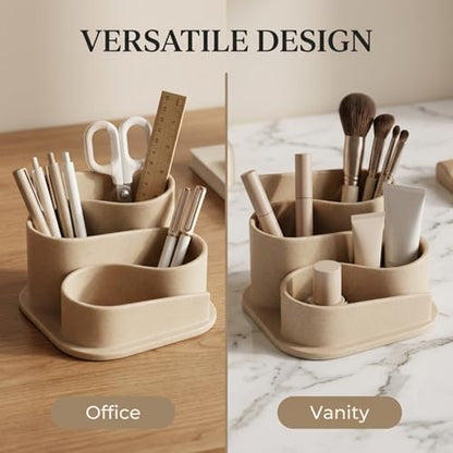 OAKOA Aesthetic Desk Organizer - Modern Desk Accessories - Boho Pen