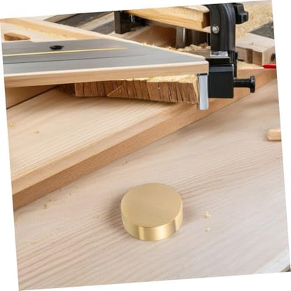3Pcs round Brass Paperweights for Calligraphy, Heavy Desk Holders