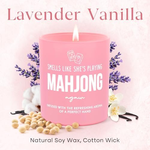 Mahjong Gifts for Women, Handmade Candle for Mahjong Lovers, 10oz