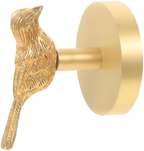 Brass Bird Shaped Coat Hook, Creative Wall Hanger for Home Decor
