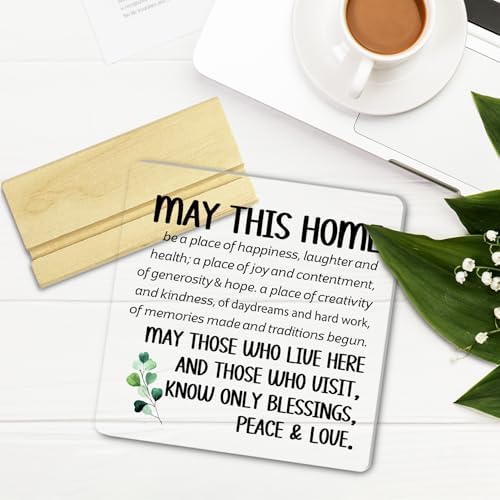 House Warming Gifts New Home for Women,Men,May This Home Acrylic Desk