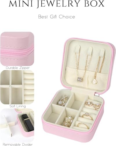 SLOZO Travel Jewelry Case, Travel Jewelry Box, Mini Jewelry Travel