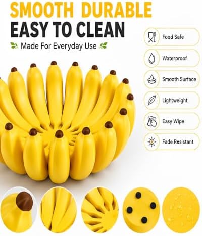 Creative Banana Shape Fruit Bowl, 3D Printed Ceramic Funny Decorative