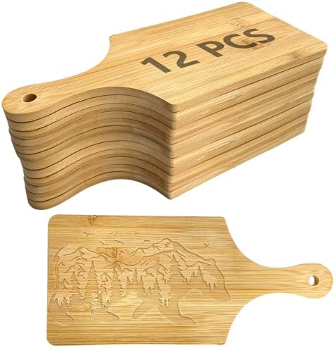 12 PCS 11" x 5" Cutting Board Bulk,Mini Charcuterie Boards,Wood
