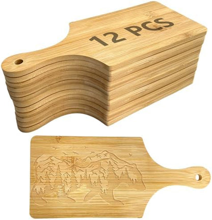 12 PCS 11" x 5" Cutting Board Bulk,Mini Charcuterie Boards,Wood