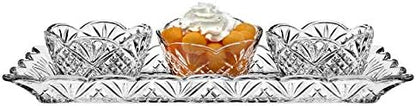 Godinger Dublin Relish Server Tray Set with Tray & Relish Bowls